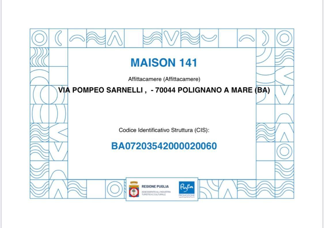 Maison 141 Polignano a Mare Zewnętrze zdjęcie